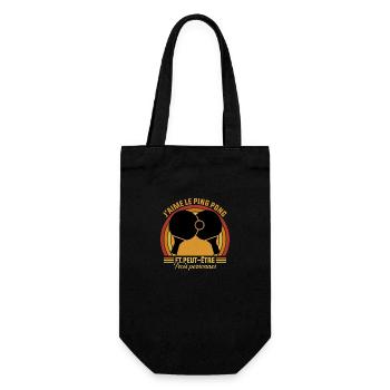 j'aime le Ping Pong et peut être trois personnes - Sac à bouteille - noir - Devant