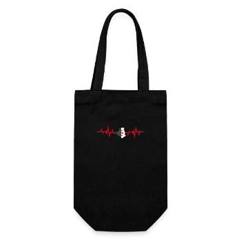 Algérie battement de coeur cadeau algérien - Sac à bouteille - noir - Devant