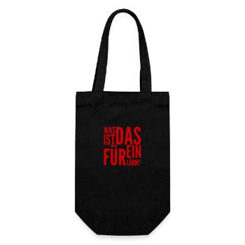 was ist das für ein Lärm? - Geschenkbeutel für Flaschen - Schwarz - Vorne