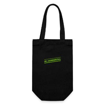 ich könnte die ganze Zeit jammern - Geschenkbeutel für Flaschen - Schwarz - Vorne