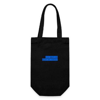 geht es voran? - Geschenkbeutel für Flaschen - Schwarz - Vorne