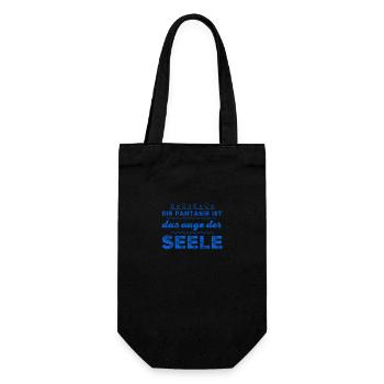 Fantasie geht immer - Geschenkbeutel für Flaschen - Schwarz - Vorne