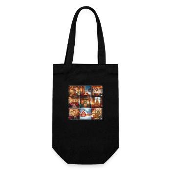 Winter Café - Gift Bag for Bottles - black - Front