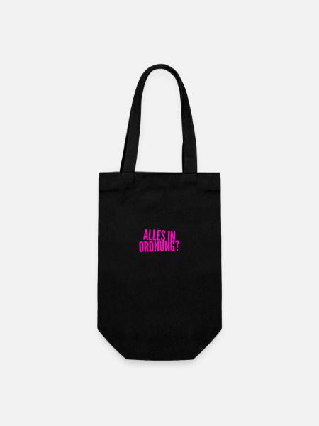 geht es dir gut? - Geschenkbeutel für Flaschen - Schwarz