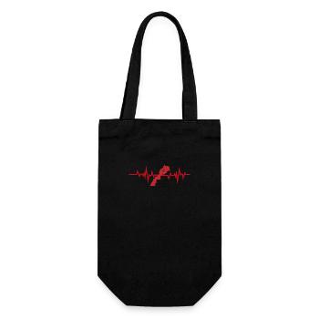 Maroc battement de coeur cadeau Marocain - Sac à bouteille - noir - Devant