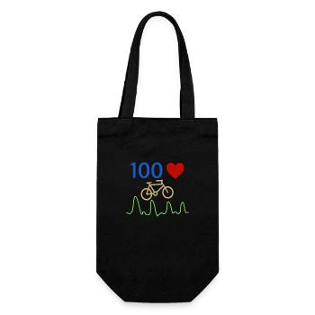 Fahrrad Radfahren - Geschenkbeutel für Flaschen - Schwarz - Vorne