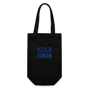 Damit habe ich nicht gerechnet - Geschenkbeutel für Flaschen - Schwarz - Vorne
