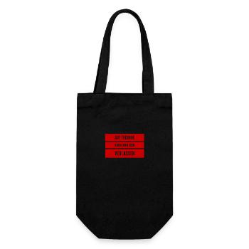 Freunde sind verlässlich - Geschenkbeutel für Flaschen - Schwarz - Vorne