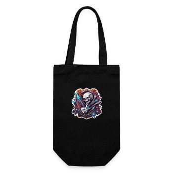 Rock n Roll / Rockabilly / Totenkopf / Skull - Gift Bag for Bottles - black - Front