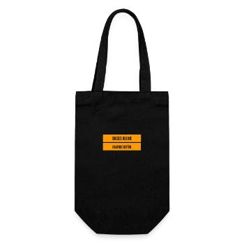 dieses unangenehme Gefühl - Geschenkbeutel für Flaschen - Schwarz - Vorne