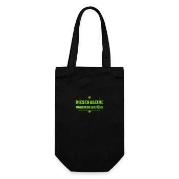 komisches Gefühl - Geschenkbeutel für Flaschen - Schwarz - Vorne