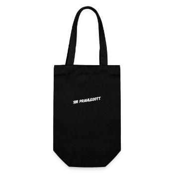 ich prahle gern - Geschenkbeutel für Flaschen - Schwarz - Vorne