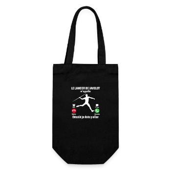 Le Lancer de Javelot M'appelle Je dois y aller - Sac à bouteille - noir - Devant