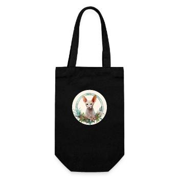 Chat Oriental à poil court Style Boho, chats d’amour - Sac à bouteille - noir - Devant
