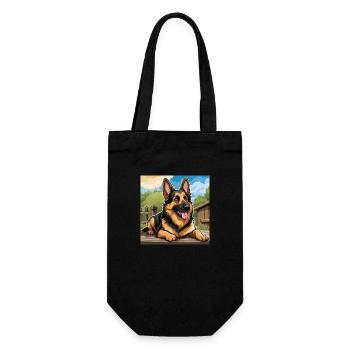 Chien de berger - Sac à bouteille - noir - Devant