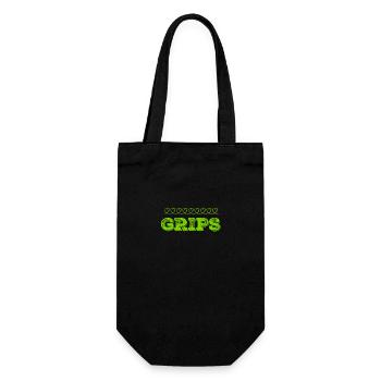ich bin clever - Geschenkbeutel für Flaschen - Schwarz - Vorne