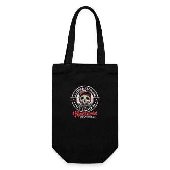 Mechanic Master Car Mechanic - Gift Bag for Bottles - black - Front
