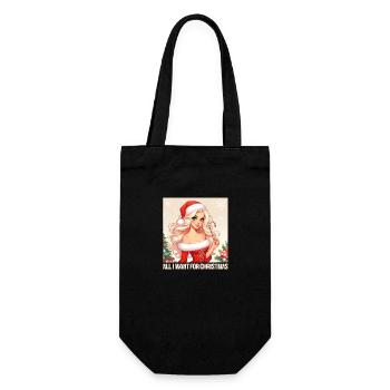 Tout ce que je veux pour Noël - Sac à bouteille - noir - Devant