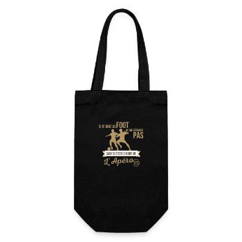 Si je jou au foot - Sac à bouteille - noir - Devant