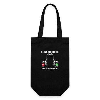 Le saxophone m'appelle idée Cadeau saxophoniste - Sac à bouteille - noir - Devant