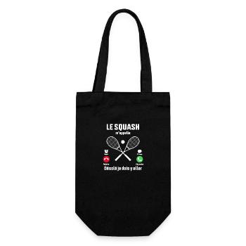 Le Squash m'appelle idée cadeau Squash - Sac à bouteille - noir - Devant