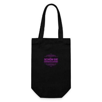 sie mag ich - Geschenkbeutel für Flaschen - Schwarz - Vorne