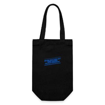 meine Mutter hat ne Menge falsch gemacht - Geschenkbeutel für Flaschen - Schwarz - Vorne