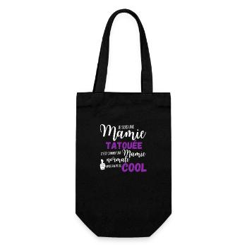 Mamie tatouee - Sac à bouteille - noir - Devant