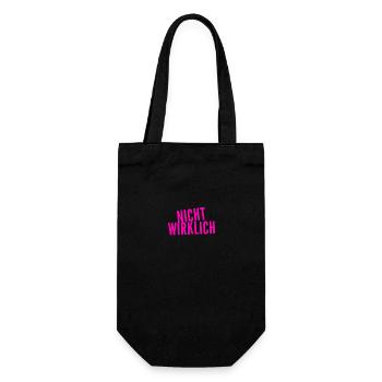das möchte ich nicht - Geschenkbeutel für Flaschen - Schwarz - Vorne