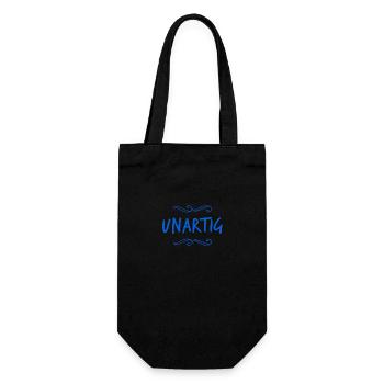 ich bin gern unartig - Geschenkbeutel für Flaschen - Schwarz - Vorne