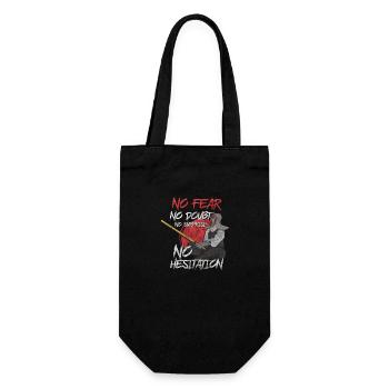 Combattant Aikido Guerrier Katana - Sac à bouteille - noir - Devant