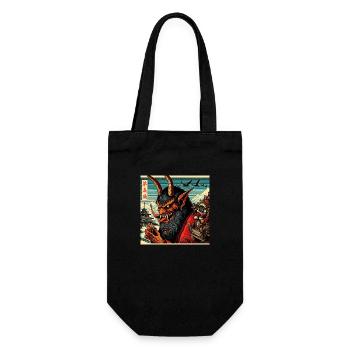 Krampus - Japanese Style - Gift Bag for Bottles - black - Front