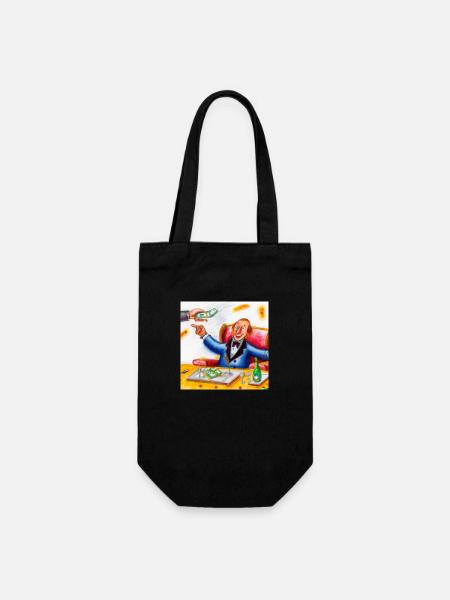Voici l’argent - Sac à bouteille - noir