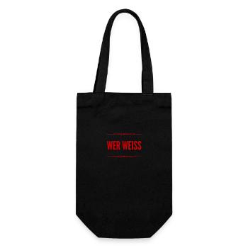 weiß der Teufel - Geschenkbeutel für Flaschen - Schwarz - Vorne