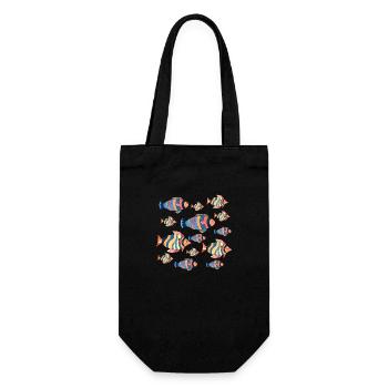 Poissons - Sac à bouteille - noir - Devant
