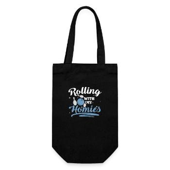 Bowling Hobby Spieler - Geschenkbeutel für Flaschen - Schwarz - Vorne