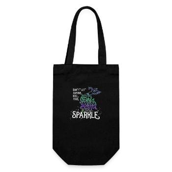 Peacock Saying Funny Gift Idea Bird Tribal Feather - Gift Bag for Bottles - black - Front