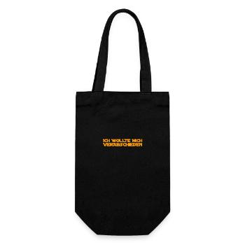 ich wollte lebe wohl sagen - Geschenkbeutel für Flaschen - Schwarz - Vorne