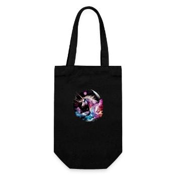 Magisches Einhorn - Geschenkbeutel für Flaschen - Schwarz - Vorne