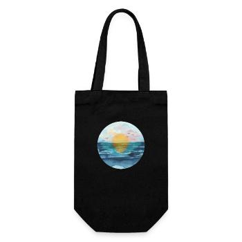 Coucher de soleil - Sac à bouteille - noir - Devant
