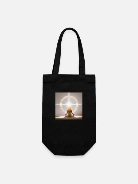 Spiritualität - Geschenkbeutel für Flaschen - Schwarz
