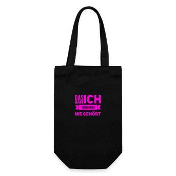 das verstehe ich nicht - Geschenkbeutel für Flaschen - Schwarz - Vorne