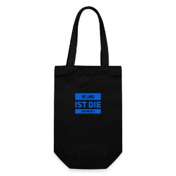 welche Reaktionszeit haben wir? - Geschenkbeutel für Flaschen - Schwarz - Vorne