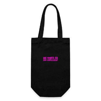ich bin so vergesslich - Geschenkbeutel für Flaschen - Schwarz - Vorne