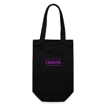 ich brauche etwas länger - Geschenkbeutel für Flaschen - Schwarz - Vorne