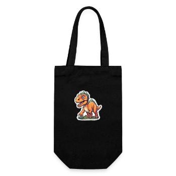 Tyrannosaurus Rex espiègle - Sac à bouteille - noir - Devant