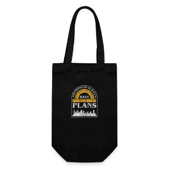 Designer Construction Job Builder - Gift Bag for Bottles - black - Front
