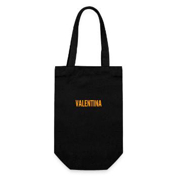 Valentina - Geschenkbeutel für Flaschen - Schwarz - Vorne