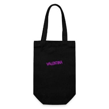 so sieht eine Valentina aus - Geschenkbeutel für Flaschen - Schwarz - Vorne
