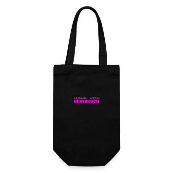ich wünsche viel Erfolg - Geschenkbeutel für Flaschen - Schwarz - Vorne